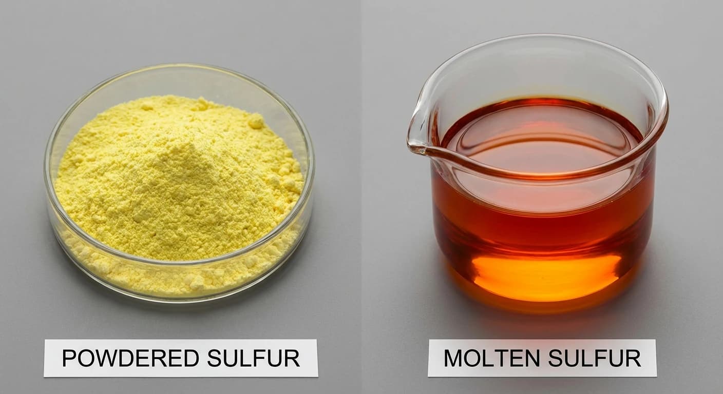 تفاوت گوگرد مایع با پودری تفاوت گوگرد مایع با پودری
